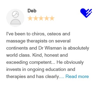 Deb review on Healthgrades for Bellevue Chiropractic Clinic