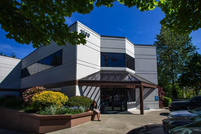 Exterior of the Bellevue Chiropractic clinic building at 1800 116th Ave NE, Bellevue, WA.