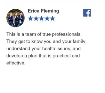 Five-star Facebook review from Erica Fleming – Bellevue Chiropractic