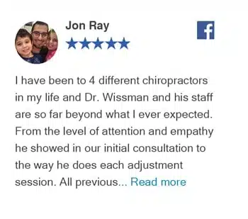 Five-star Facebook review from Joy Ray – Bellevue Chiropractic