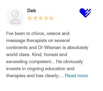 Five-star patient review from Deb – Bellevue Chiropractic